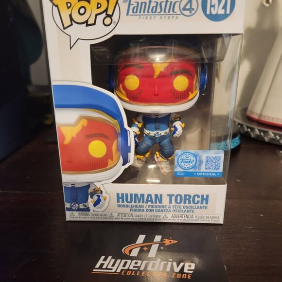Marvel Fantastic Four Human Torch Funko Pop! Vinyl Figure #1521 Exclusive - Picture 1 of 3
